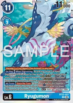 Ryugumon (BT22-027)⁣ - Cyber Eden⁣ (Rare)⁣ [027]