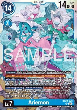 Ariemon (BT22-028) (V.1)⁣ - Cyber Eden⁣ (Super Rare)⁣ [028]