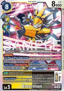 Entermon (BT22-035)⁣ - Cyber Eden⁣ (Rare)⁣ [035]