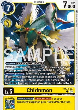 Chirinmon (BT22-037)⁣ - Cyber Eden⁣ (Common)⁣ [037]