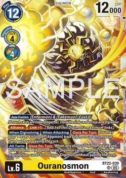 Ouranosmon (BT22-039) (V.1)⁣ - Cyber Eden⁣ (Super Rare)⁣ [039]