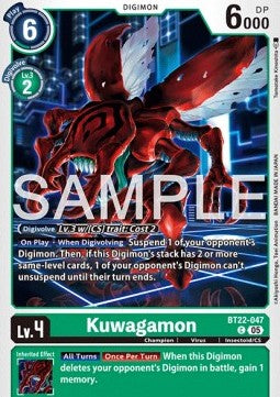 Kuwagamon (BT22-047)⁣ - Cyber Eden⁣ (Common)⁣ [047]