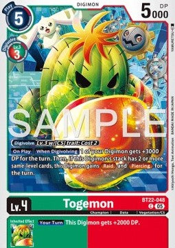 Togemon (BT22-048)⁣ - Cyber Eden⁣ (Common)⁣ [048]