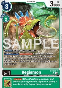 Vegiemon (BT22-049)⁣ - Cyber Eden⁣ (Uncommon)⁣ [049]