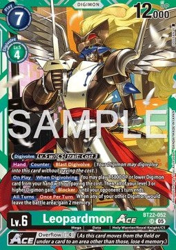 Leopardmon Ace (BT22-052) (V.1)⁣ - Cyber Eden⁣ (Super Rare)⁣ [052]