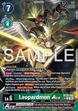 Leopardmon Ace (BT22-052) (V.2)⁣ - Cyber Eden⁣ (Alternative Art)⁣ [052]