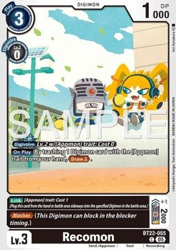 Recomon (BT22-055)⁣ - Cyber Eden⁣ (Common)⁣ [055]
