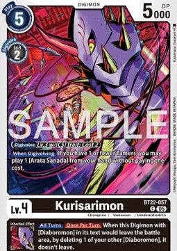 Kurisarimon (BT22-057)⁣ - Cyber Eden⁣ (Common)⁣ [057]
