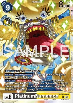 PlatinumNumemon (BT22-065)⁣ - Cyber Eden⁣ (Rare)⁣ [065]