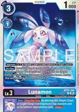 Lunamon (BT22-069)⁣ - Cyber Eden⁣ (Rare)⁣ [069]