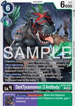 DarkTyrannomon (X Antibody) (BT22-070)⁣ - Cyber Eden⁣ (Common)⁣ [070]