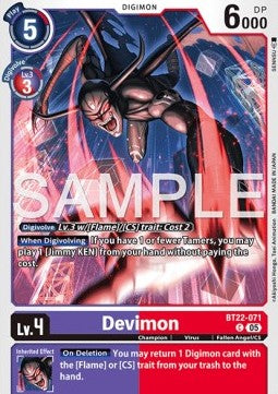 Devimon (BT22-071)⁣ - Cyber Eden⁣ (Common)⁣ [071]