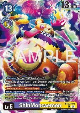 ShinMonzaemon (BT22-076)⁣ - Cyber Eden⁣ (Rare)⁣ [076]