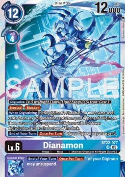 Dianamon (BT22-077) (V.1)⁣ - Cyber Eden⁣ (Super Rare)⁣ [077]