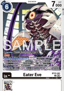 Eater Eve (BT22-081)⁣ - Cyber Eden⁣ (Uncommon)⁣ [081]