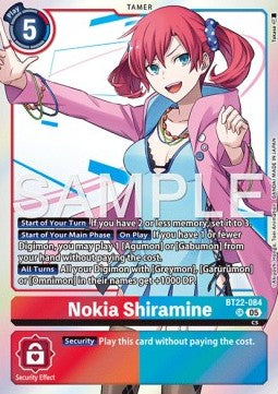 Nokia Shiramine (BT22-084) (V.1)⁣ - Cyber Eden⁣ (Super Rare)⁣ [084]
