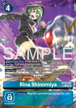 Rina Shinomiya (BT22-085) (V.2)⁣ - Cyber Eden⁣ (Alternative Art)⁣ [085]