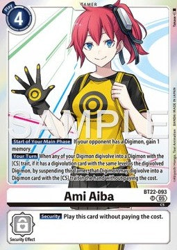 Ami Aiba (BT22-093) (V.1)⁣ - Cyber Eden⁣ (Super Rare)⁣ [093]