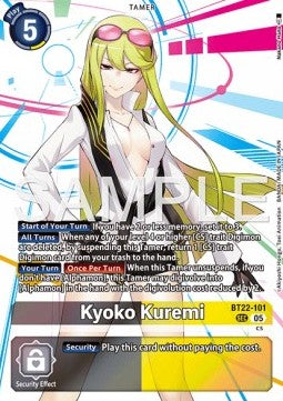Kyoko Kuremi (BT22-101) (V.1)⁣ - Cyber Eden⁣ (Secret Rare)⁣ [101]