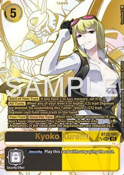 Kyoko Kuremi (BT22-101) (V.3)⁣ - Cyber Eden⁣ (Alternative Art)⁣ [101]