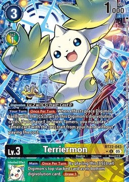 Terriermon (BT22-043) (V.2)⁣ - Promos: Cyber Eden⁣ (Alternative Art)⁣ [BT22-043]