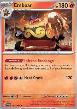 Emboar⁣ - White Flare⁣ (Rare)⁣ [013]