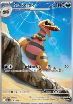 Krokorok - Black Bolt (Illustration Rare) [BLK-136]