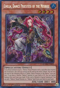 Emilia, Dance Priestess of the Nekroz (V.1 - Secret Rare)⁣ - Battles of Legend: Monster Mayhem⁣ (Secret Rare)⁣ [025]