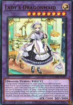Lady's Dragonmaid (V.1 - Ultra Rare)⁣ - Battles of Legend: Monster Mayhem⁣ (Ultra Rare)⁣ [049]