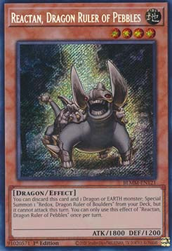 Reactan, Dragon Ruler of Pebbles⁣ - Battles of Legend: Monster Mayhem⁣ (Secret Rare)⁣ [121]