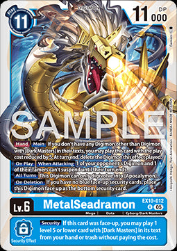 MetalSeadramon (EX10-012) (V.1) - Sinister Order (Rare) [012]