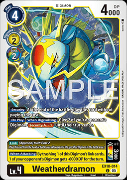 Weatherdramon (EX10-014) (V.1) - Sinister Order (Common) [014]