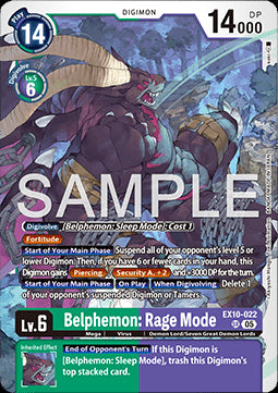 Belphemon: Rage Mode (EX10-022) (V.1) - Sinister Order (Super Rare) [022]