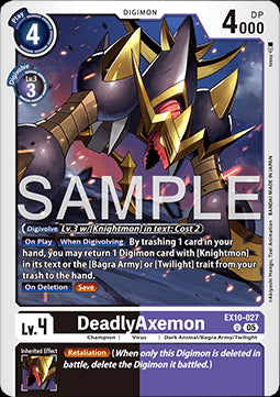 DeadlyAxemon (EX10-027) (V.1) - Sinister Order (Uncommon) [027]