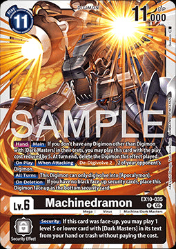 Machinedramon (EX10-035) (V.1) - Sinister Order (Rare) [035]