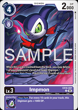 Impmon (EX10-037) (V.1) - Sinister Order (Uncommon) [037]