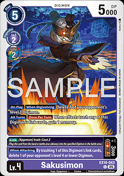 Sakusimon (EX10-043) (V.1) - Sinister Order (Common) [043]