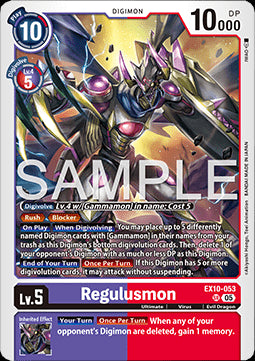 Regulusmon (EX10-053) (V.1) - Sinister Order (Super Rare) [053]