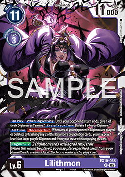 Lillithmon (EX10-058) - Sinister Order (Rare) [058]