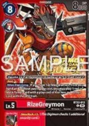 RizeGreymon (BT22-012) - Judge Promos (Alternative Art) [JP-BT22-012]