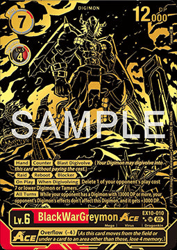 BlackWarGreymon Ace (EX10-010) (V.3) - Sinister Order (Alternative Art) [010]