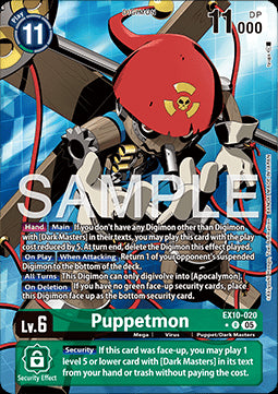 Puppetmon (EX10-020) (V.2) - Sinister Order (Alternative Art) [020]