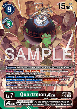 Quartzmon Ace (EX10-023) (V.2) - Sinister Order (Alternative Art) [023]