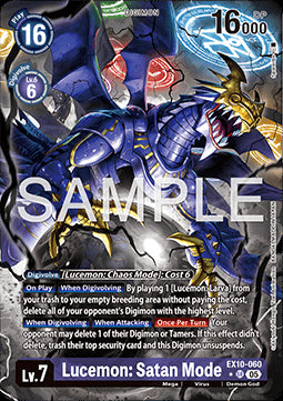 Lucemon: Satan Mode (EX10-060) (V.2) - Sinister Order (Alternative Art) [060]