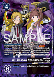 Yuu Amano & Nene Amano (EX10-064) (V.2) - Sinister Order (Alternative Art) [064]