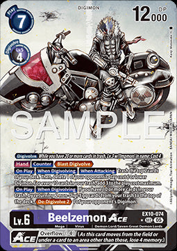 Beelzemon Ace (EX10-074) (V.2) - Sinister Order (Alternative Art) [074]
