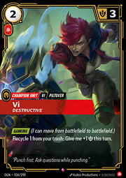 Vi, Destructive