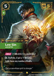 Lee Sin, Ascetic (V.2 - Showcase) - Origins (Showcase) [OGN-078a]