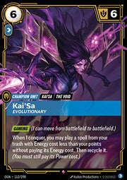 Kai'Sa, Evolutionary (V.1 - Rare) - Origins (Rare) [OGN-112]
