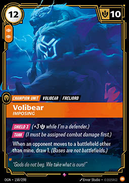 Volibear, Imposing (V.1 - Rare) - Origins (Rare) [OGN-158]